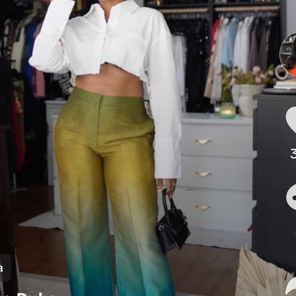 ZARA TIE DYE PRINT PANTS - Picture 12 of 16